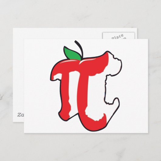 Apfelkuchen Postkarte (Vorne/Hinten)