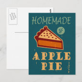 Apfelkuchen Postkarte (Vorne/Hinten)