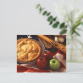 Apfelkuchen Postkarte (Stehend Vorderseite)