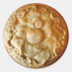 Apfelkuchen Runder Aufkleber