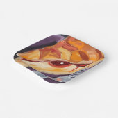 Apfelkuchen Thanksgiving Wasserfarbe Pappteller (Gewinkelt)