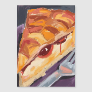 Apfelkuchen Thanksgiving Watercolor Magnetkarte