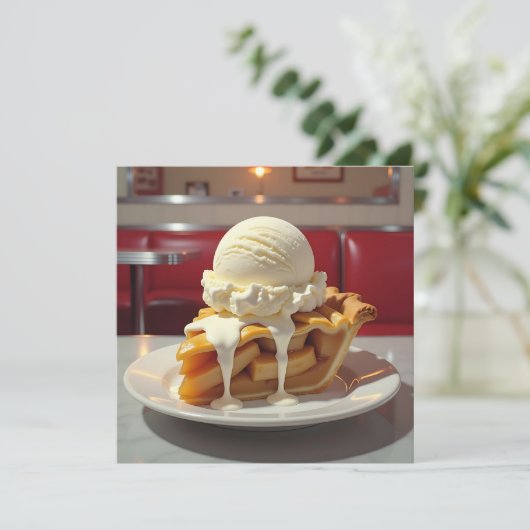 Apfelkuchen und Vanilla Ice (Stehend Vorderseite)