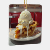 Apfelkuchen, Vanilla Ice Weihnachten Keramikornament (Rechts)