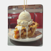 Apfelkuchen, Vanilla Ice Weihnachten Keramikornament (Links)