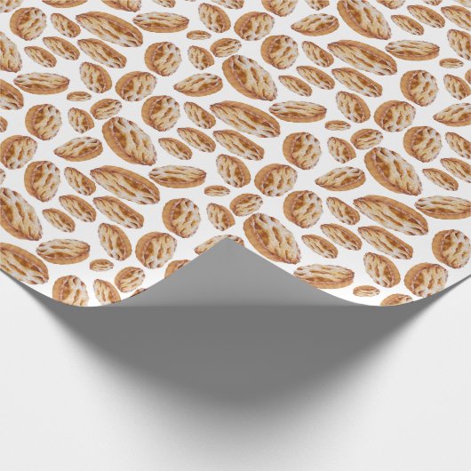 Apfelkuchenmuster Geschenkpapier (Ecke)