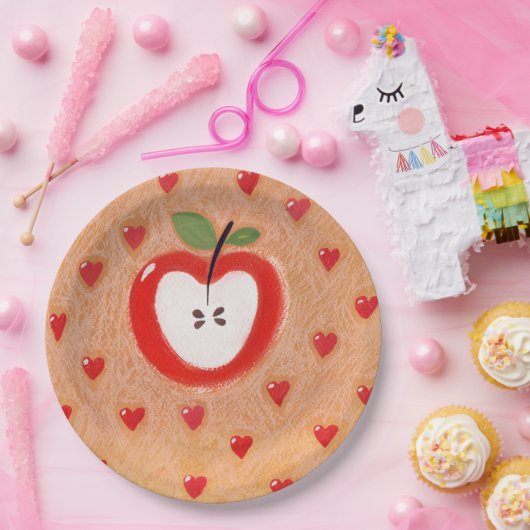 Apfelkuchenplatte Pappteller (Party)