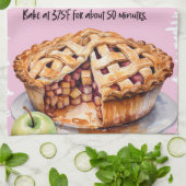 Apfelkuchenrezept Geschirrtuch (Gefaltet)