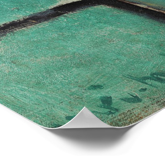 Äpfelkugel auf einer Tafelmesse Poster (Ecke)