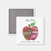 Apfellehrer Weihnachtsgeschenke Wertungs-Magnet Magnet (Vorderseite/Rückseite)