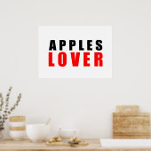 Äpfelliebhaber Poster (Küche)