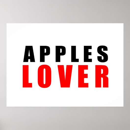 Äpfelliebhaber Poster (Vorne)