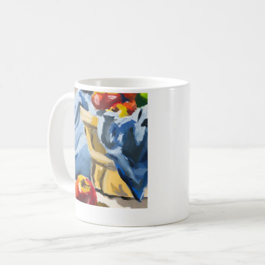 Apfelmalerei Tasse (Vorderseite Links)