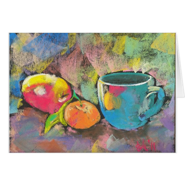 Apfelmandarinen-Stillleben (Vorderseite (Horizontal))