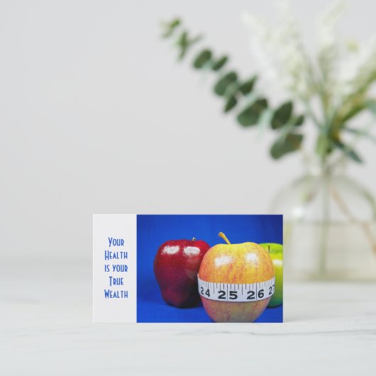 Apfelmaß Visitenkarte (Stehend Vorderseite)