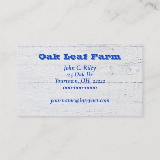 Apfelmaß Visitenkarte (Rückseite)