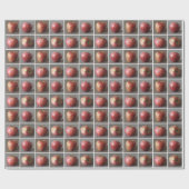 Äpfelmosaik Geschenkpapier (Flach)