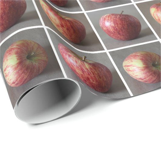 Äpfelmosaik Geschenkpapier (Rolleneckpunkt)