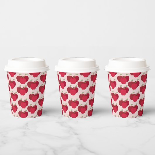 Apfelmuster 8oz Paper Cup mit Lid für Veranstaltun Pappbecher (Multi)