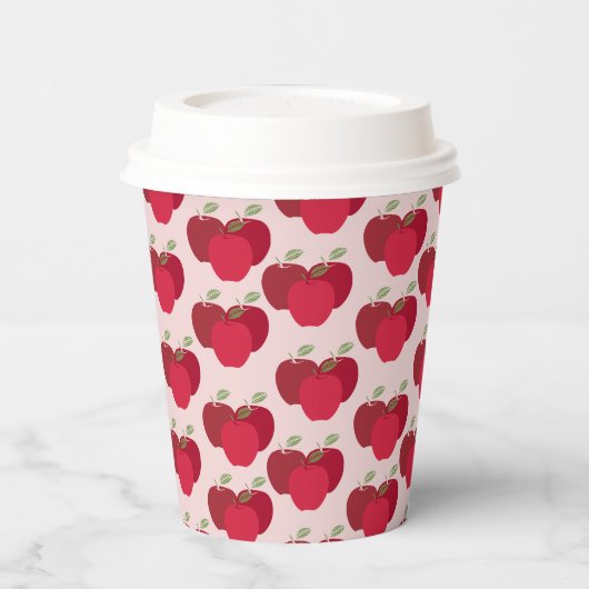 Apfelmuster 8oz Paper Cup mit Lid für Veranstaltun Pappbecher (Links)