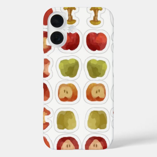 Äpfelmuster Bitterapfel faul Case-Mate iPhone Hülle (Rückseite)
