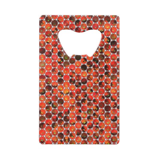 Äpfelmuster Geldbeutel Flaschenöffner (Vorderseite)