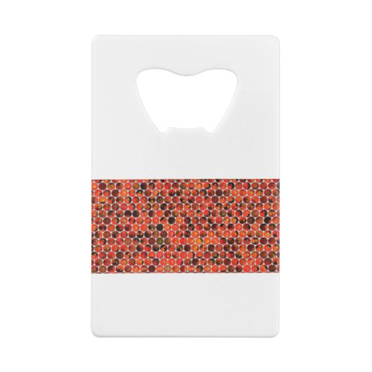 Äpfelmuster Geldbeutel Flaschenöffner (Rückseite)