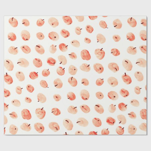 Äpfelmuster Geschenkpapier (Flach)