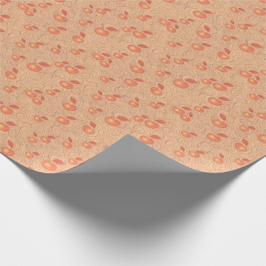 Äpfelmuster Geschenkpapier (Ecke)