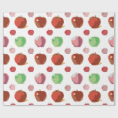 Äpfelmuster Geschenkpapier (Flach)