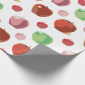 Äpfelmuster Geschenkpapier (Ecke)