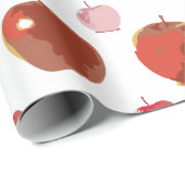 Äpfelmuster Geschenkpapier (Rolleneckpunkt)