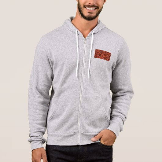 Äpfelmuster Hoodie (Vorderseite)