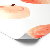 Äpfelmuster im Roten Paradies Poster (Ecke)