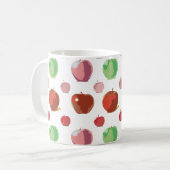 Äpfelmuster Kaffeetasse (Vorderseite Links)