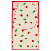 Äpfelmuster Kleine Geschenktüte (Rückseite)