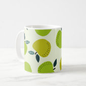 Apfelmuster nahtlos. Abbildung zum Thema Obst.a Kaffeetasse (Vorderseite Links)