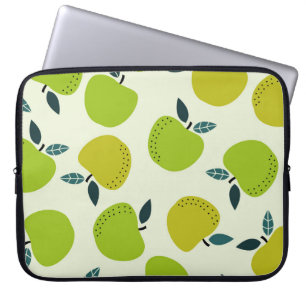 Apfelmuster nahtlos. Abbildung zum Thema Obst.a Laptopschutzhülle