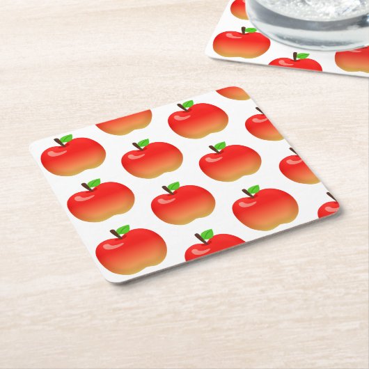 Apfelmuster Papier Untersetzer für Party-Feier (angewinkelt)