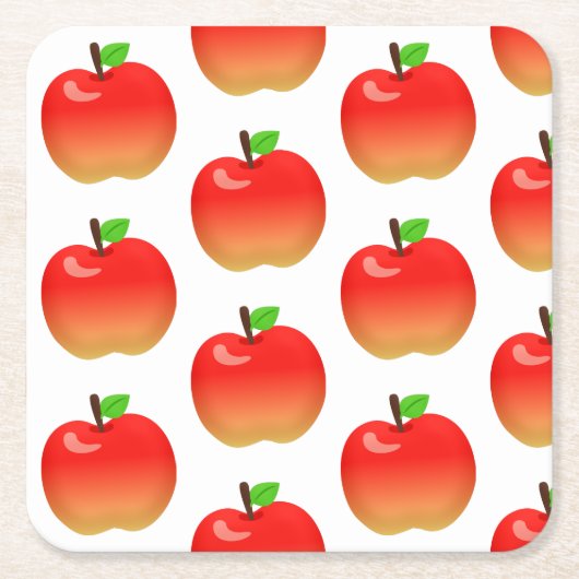 Apfelmuster Papier Untersetzer für Party-Feier (Vorderseite)