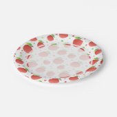 Apfelmuster Pappteller (Schrägansicht)