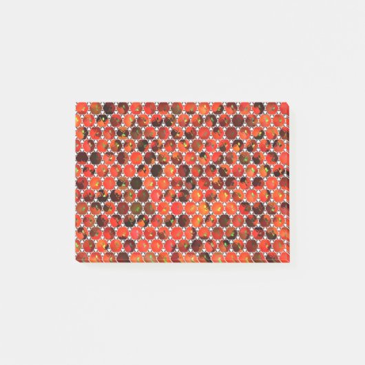 Äpfelmuster Post-it Klebezettel (Vorderseite)