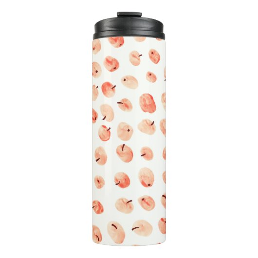 Äpfelmuster Thermosbecher (Vorderseite)