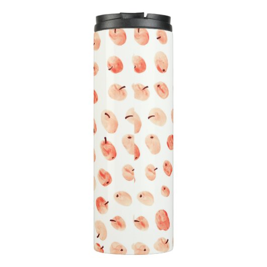 Äpfelmuster Thermosbecher (Rückseite)