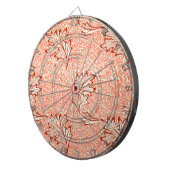 Apfelmuster (von William Morris) Dartscheibe (Vorderseite rechts)