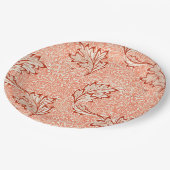 Apfelmuster (von William Morris) Pappteller (Schrägansicht)