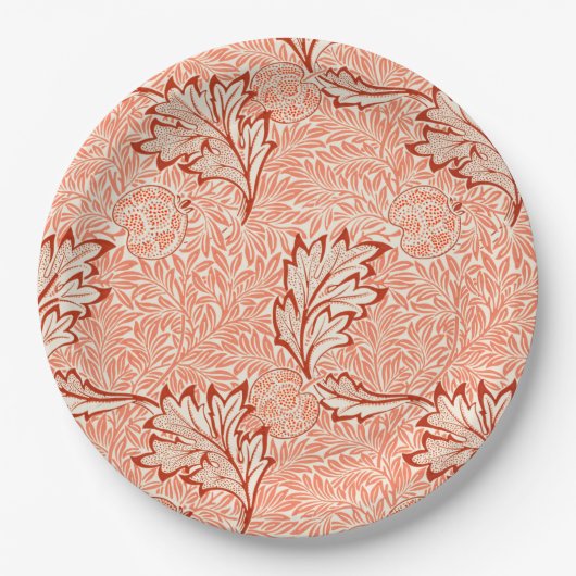 Apfelmuster (von William Morris) Pappteller (Vorderseite)