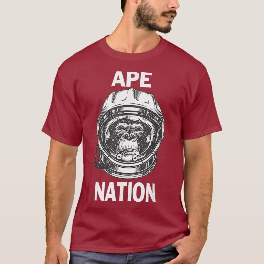 Apfelnation auf dem Mond Diamond T-Shirt (Vorderseite)