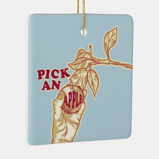 Apfelpflücken Keramikornament (Rechts)
