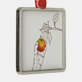 Apfelpflücken Ornament Aus Metall (Rechts)